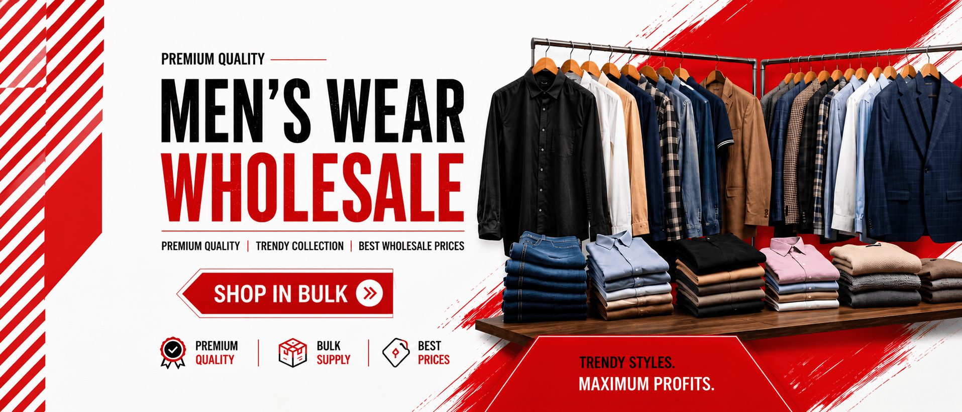 Men's Wear Wholesale - Shop in Bulk